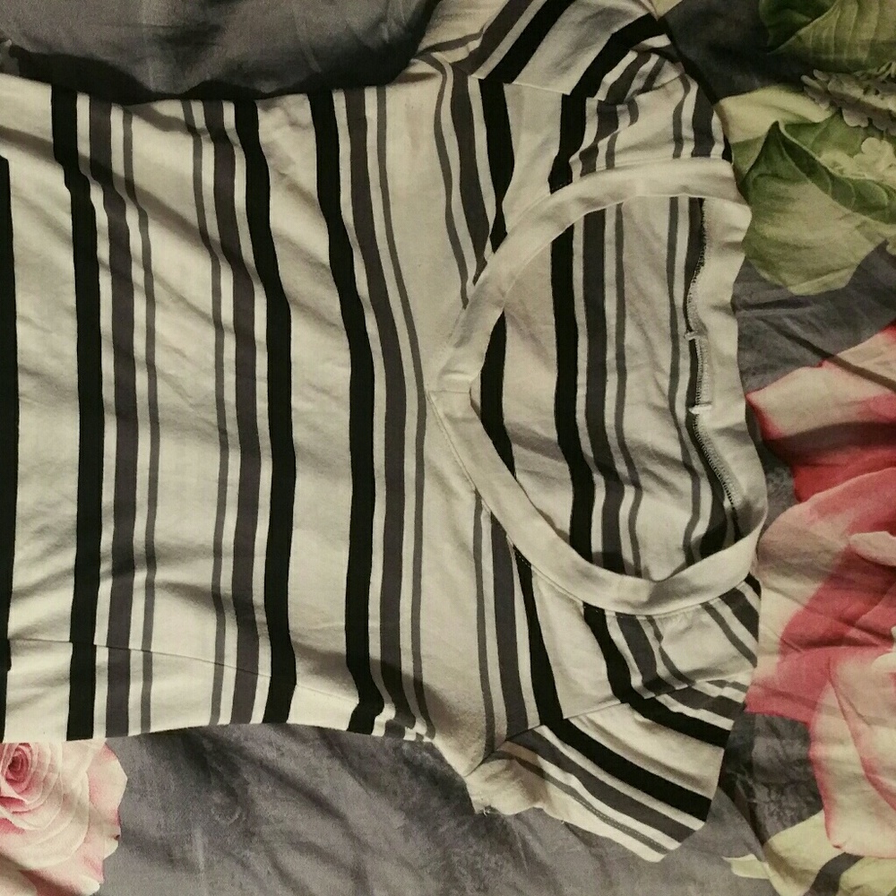 Black and white striped shirt